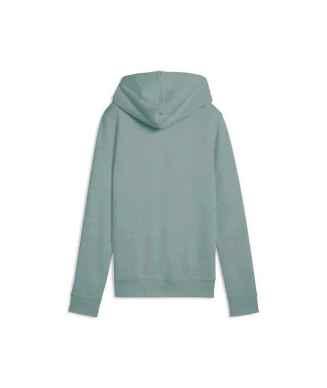 Sweat Puma Ess Metallic Hoodie Femme Vert/Argent