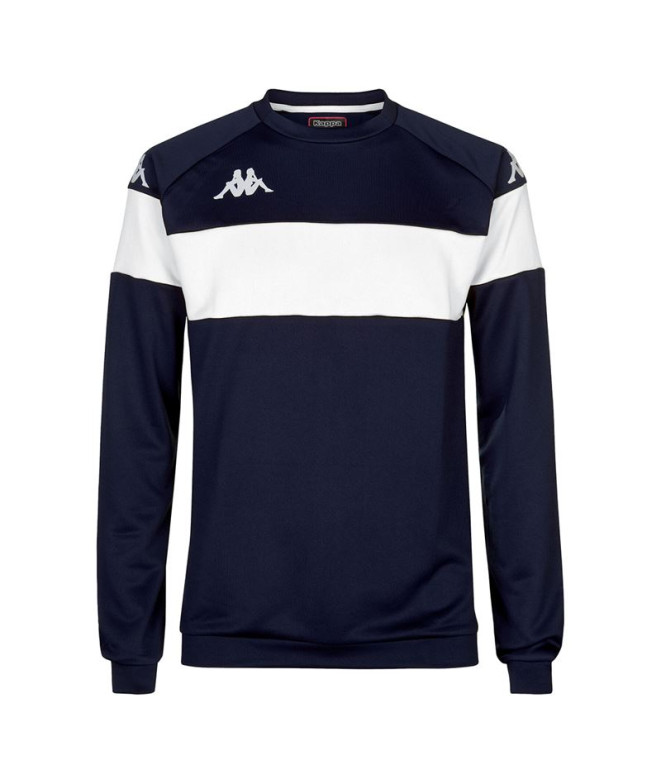 Sudadera Fitness Kappa Dido Hombre Azul Marino/Blanco