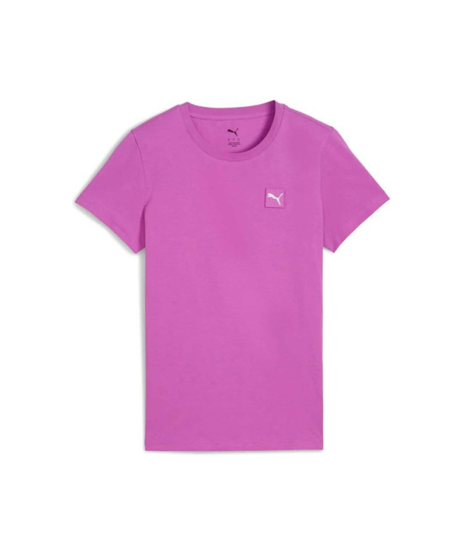 Camiseta Puma Essentials ElevatedWild Berry Mulher