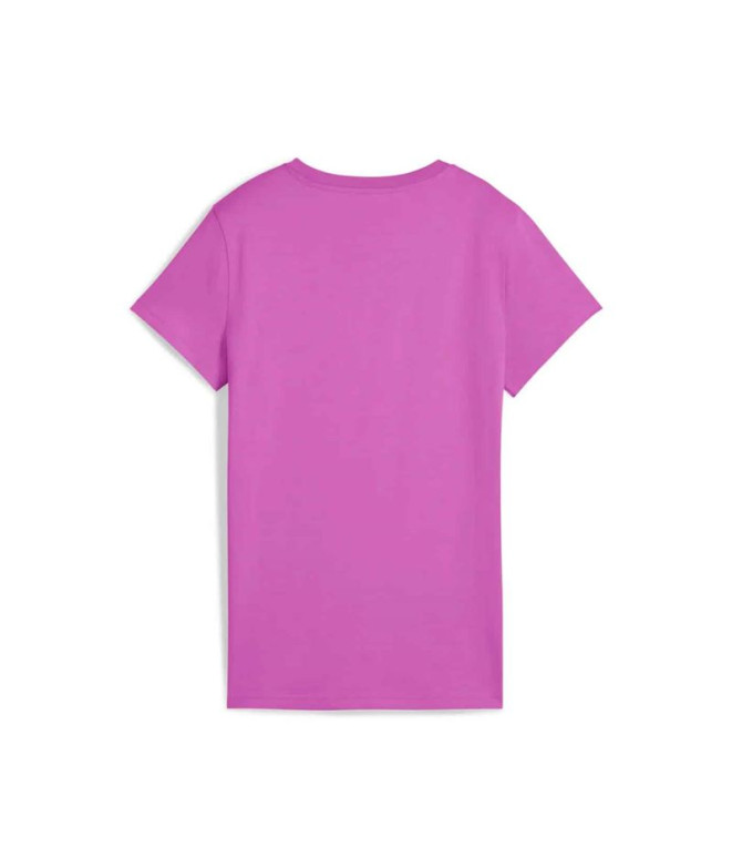 Camiseta Puma Essentials ElevatedWild Berry Mulher