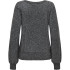 Sudadera Only Jdyrue Glitter L/S Boat Pullove Knt Mujer Dark Grey Melange
