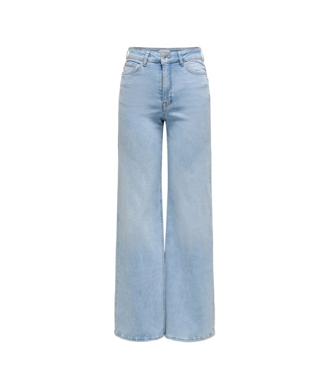 Pantalón Only Jdyfelina-Fina Hw Wide Jns Lbd Dnm Noos Mujer Light Blue Denim