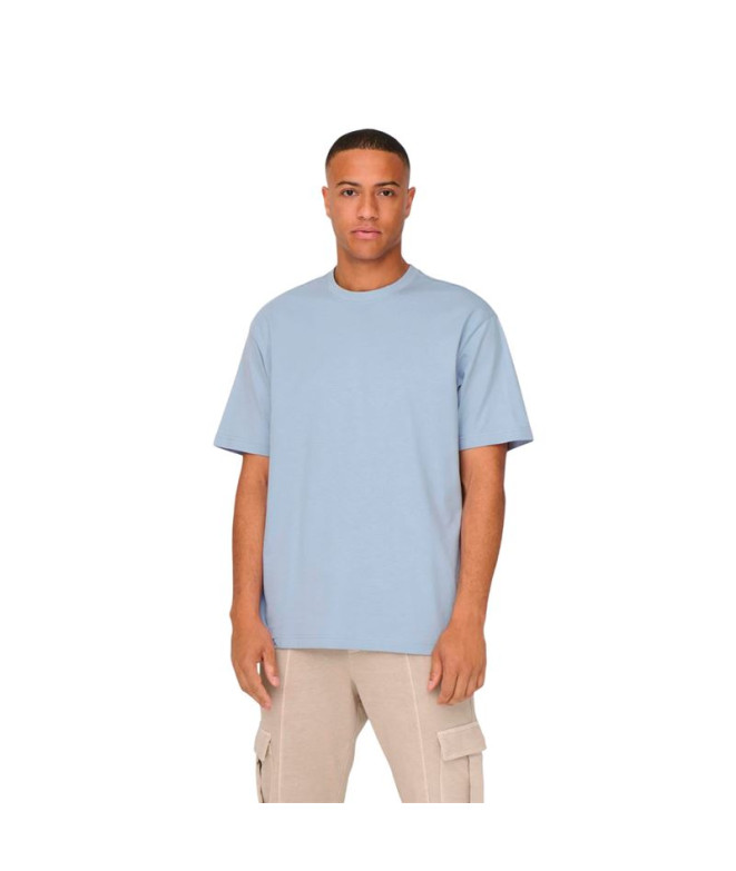 Camiseta Only & Sons Onsfred Life Rlx Ss Noos Eventide Homem