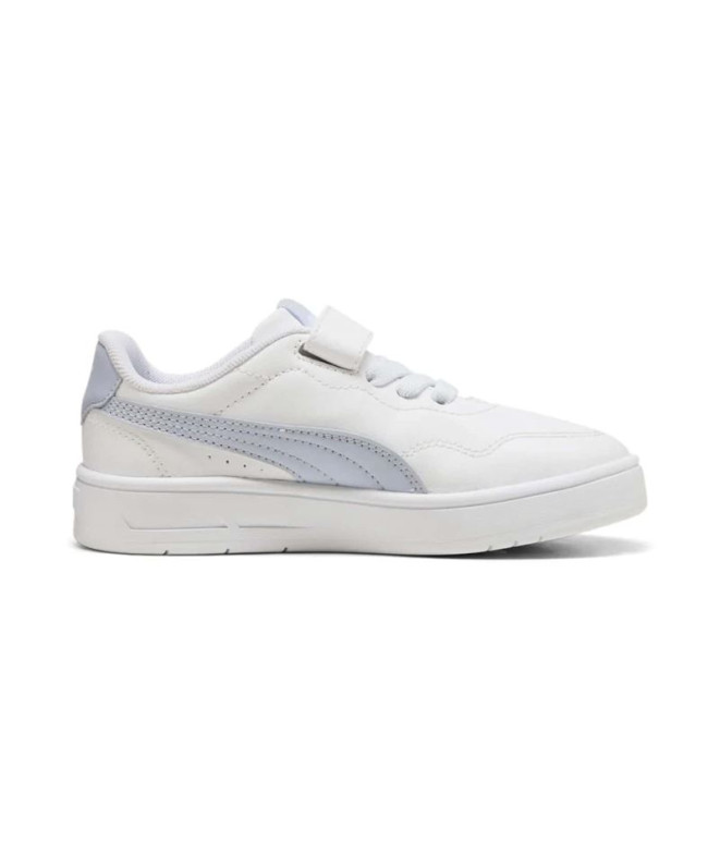 Zapatillas Puma Court Lally Ac+ Ps, White Cool, Niña