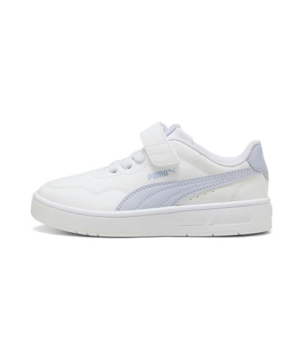 Chaussures Puma Court Lally Ac+ Ps, Blanc Cool, Fille 2