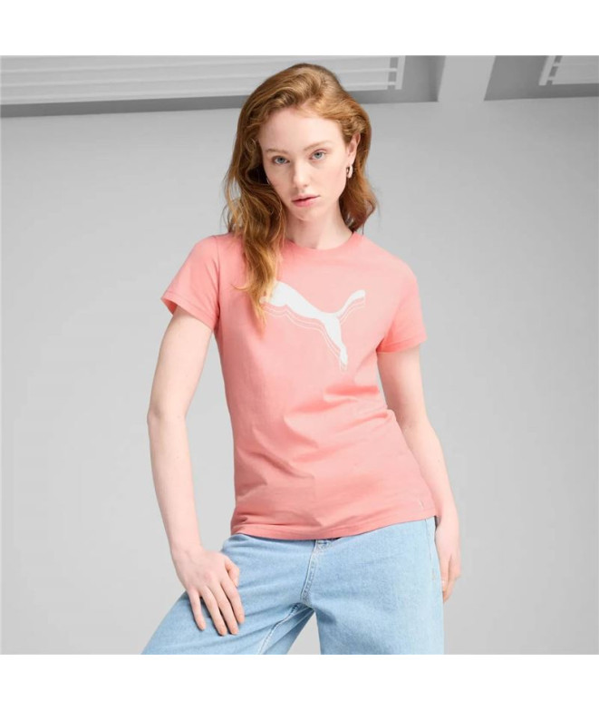 Camiseta Puma Essentials MetallicPink...