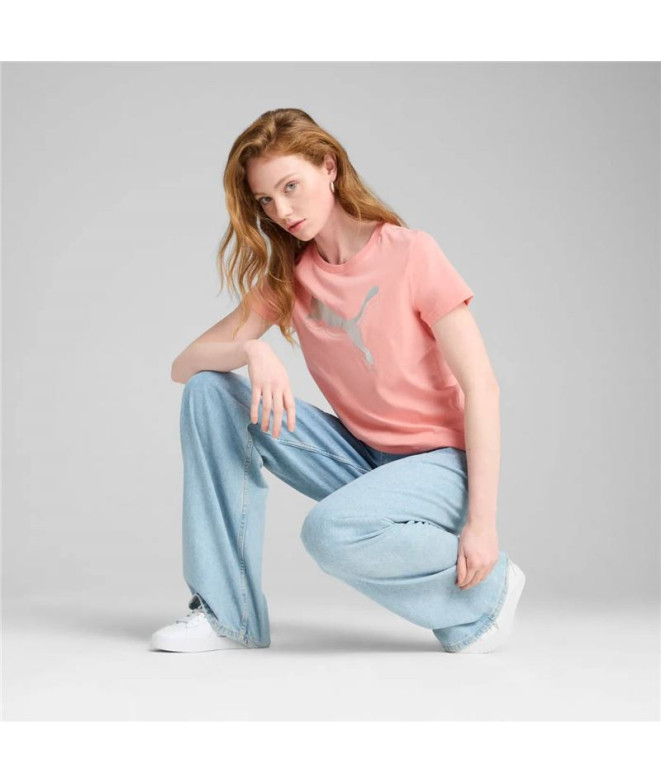 Camiseta Puma Essentials MetallicPink...