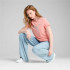 Camiseta Puma Essentials MetallicPink Fruitetalli Mulher
