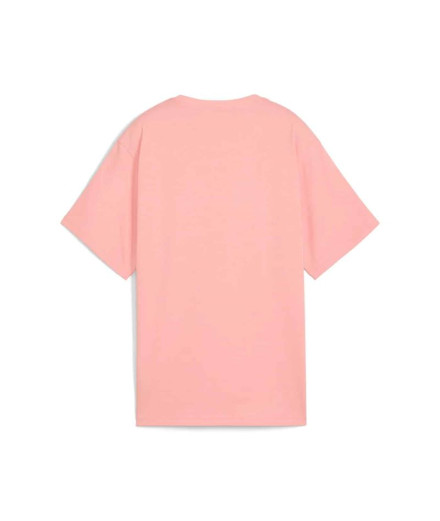 Camiseta Puma Essentials Tape Relaxed Pink Fruit Mulher 2