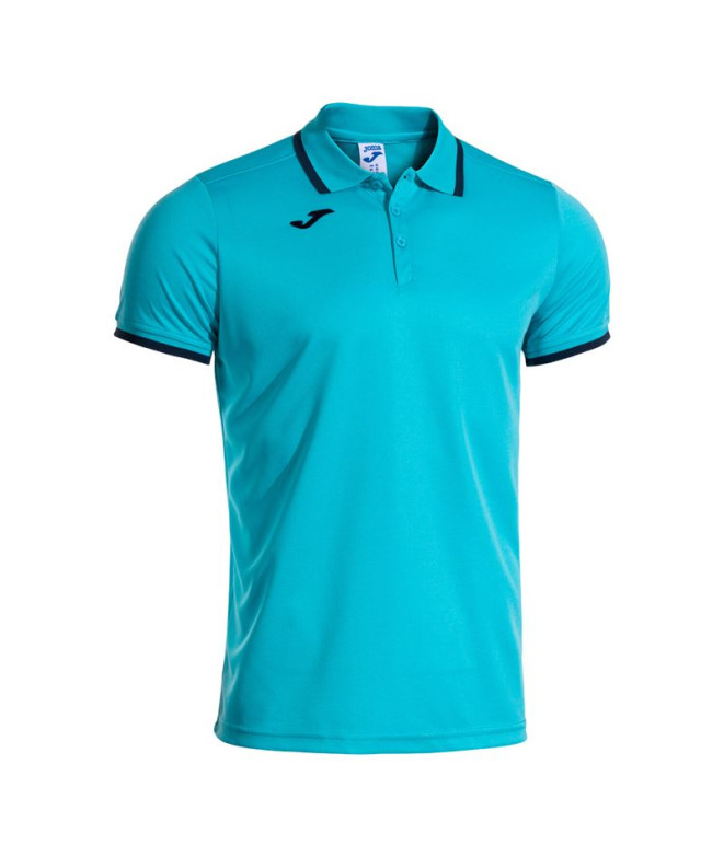 Polo Joma Combi Premium Turquesa Flúor Dark Navy Hombre