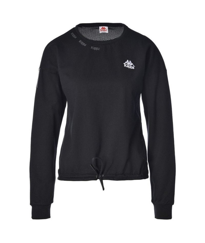 Sudadera Kappa Yuoanna Authentic Negro Mujer