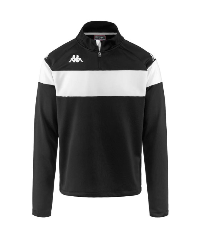 Sudadera Fitness Kappa Dovare Hombre Negro/Blanco