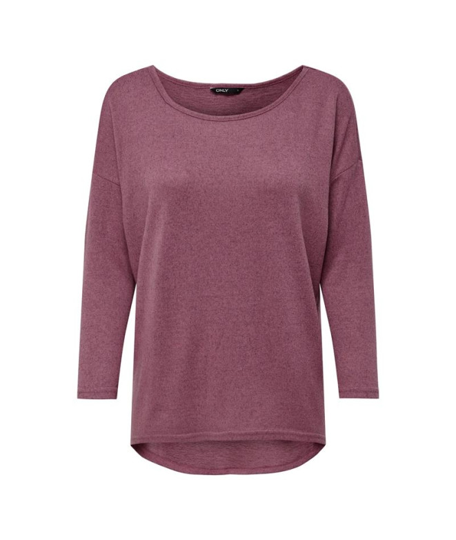 Camiseta Only Onlelcos 4/5 Solid Noos Mujer Mesa Rosa