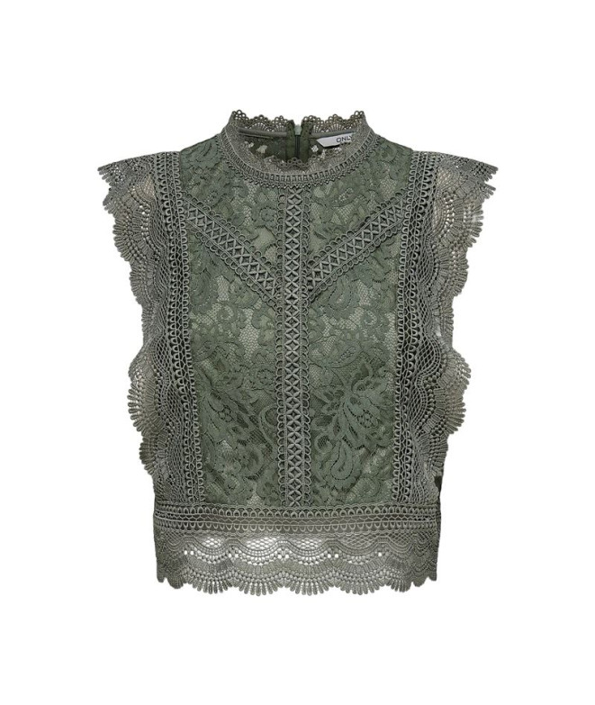Camiseta Only Onlkaro S/L Lace Noos Mujer Kalamata