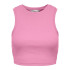 T-shirt Only Onlvilma S/L Cropped Tank Noos Femme Begonia Rose