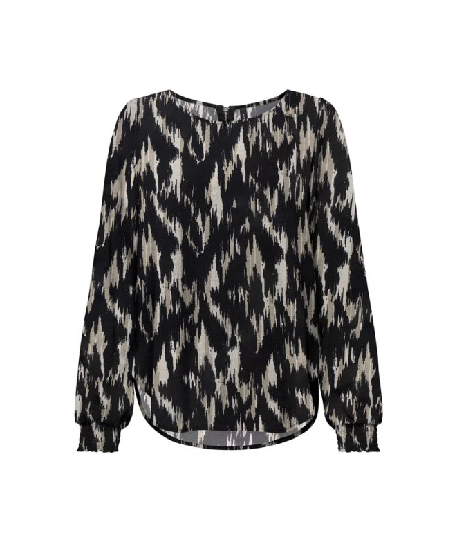 Camiseta Only Onlelite Life L/S Noos Mujer Negro