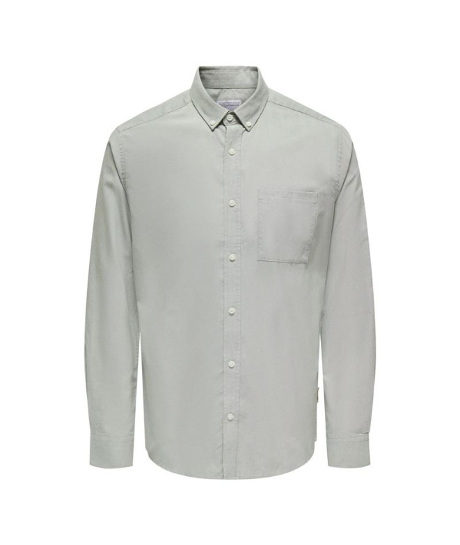 Camisa Only & Sons Onsalvaro Slim Ls Oxford Frml Noos Hombre Sea Spray