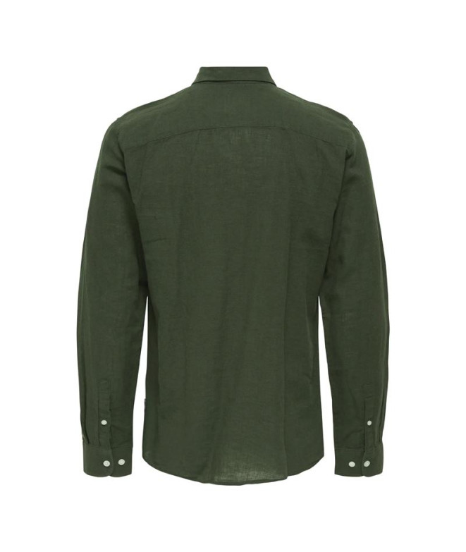 Camisa Only & Sons Onscaiden Life Ls Solid...