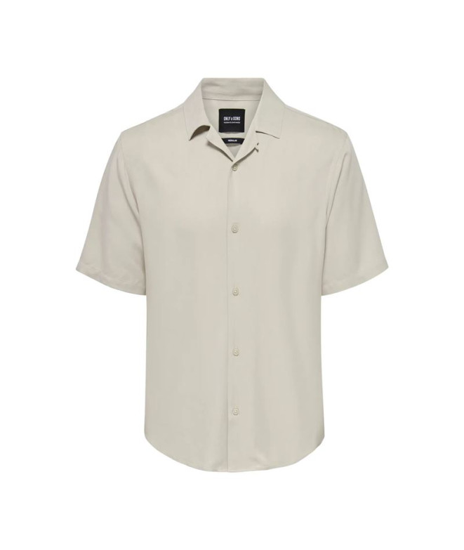 Camisa Only & Sons Onsdash Life Reg Res Ss 001 Noos Homem Silver Lining