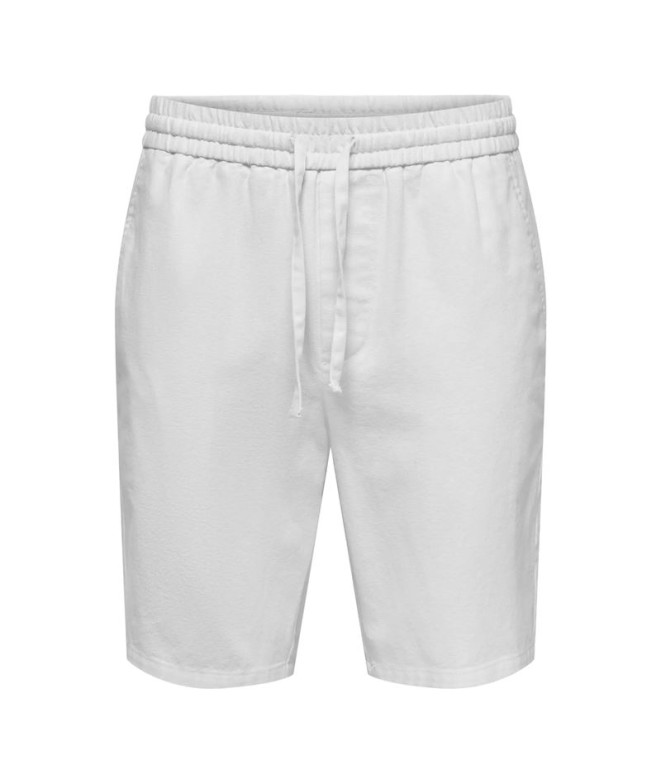 Pantalón Only & Sons Onslinus 0007 Cot Lin Noos Hombre Bright Blanco