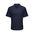 Camisa Only & Sons Onscaiden Life Ss Solid Resort Linennoos Homem Noite Céu