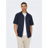 Camisa Only & Sons Onscaiden Life Ss Solid Resort Linennoos Homem Noite Céu