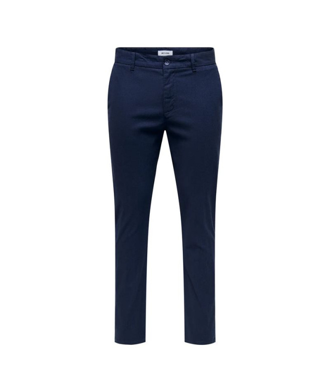 Pantalón Only & Sons Onsmark Pete Slim Dobby 0058 Hombre Dark Navy