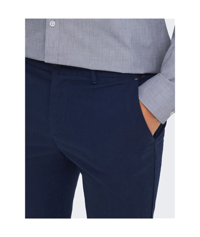 Pantalón Only & Sons Onsmark Pete Slim Dobby...