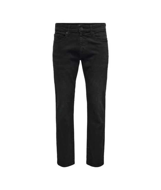 Pantalón Only & Sons Onsweft Regular Black 8638 Mat Dnm Noos Hombre Negro Denim
