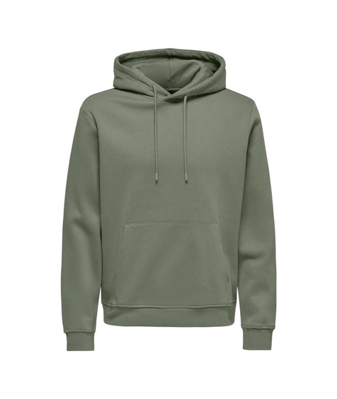 Sudadera Only & Sons Onsconnor Reg ie Noos Hombre Castor Gris