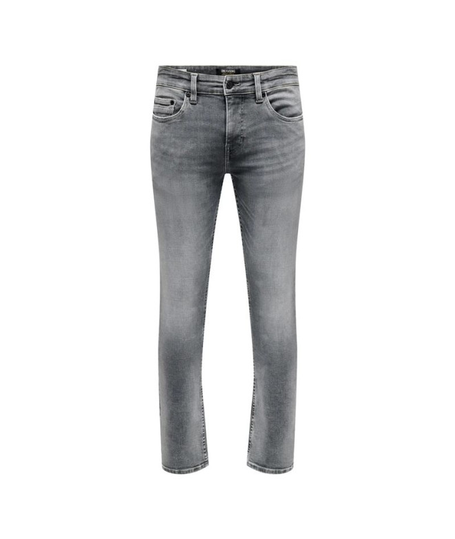 Pantalón Only & Sons Onsloom Slim Jax Mg 0419 Dia Dnm Hombre Medium Gris Denim