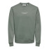 Moletom Only & Sons Onscurated Reg Crew Neck Noos Homem Castor Cinza