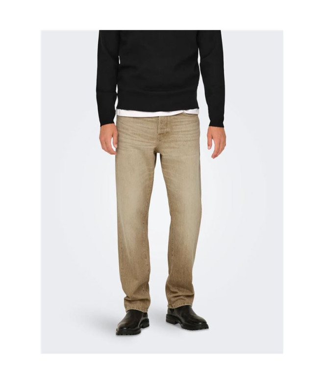 Pantalón Only & Sons Onsedge Straight Beige...