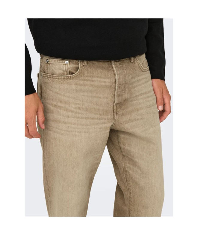 Pantalón Only & Sons Onsedge Straight Beige...