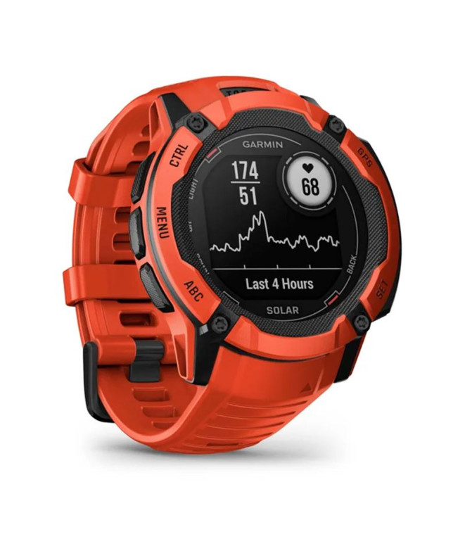 Relógio Garmin Instinct 2X Solar Vermelho