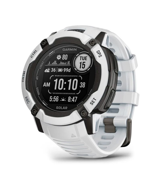 Montre Garmin Instinct 2X Solar Blanc