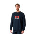 Moletom Helly Hansen Logo Fleece Gráfico Azul Marinho