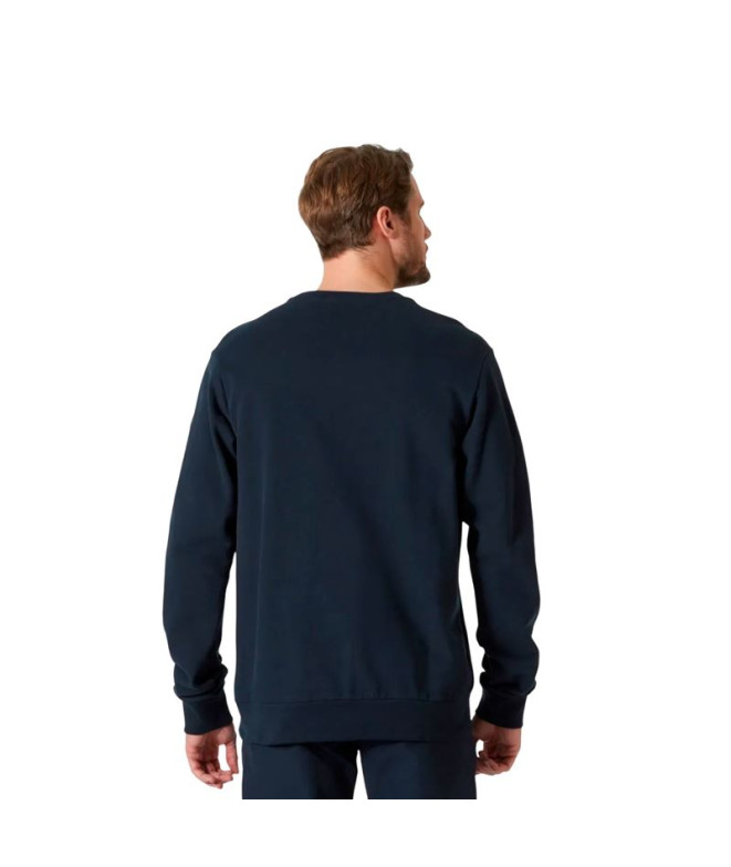 Moletom Helly Hansen Logo Fleece Gráfico Azul...