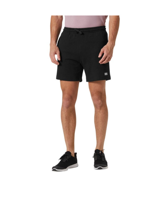 Calça Helly Hansen Hh Terry Loop Shorts Homem Preto