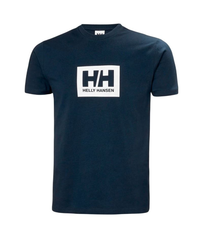Camiseta Helly Hansen Hh Box T 2.0 Hombre Azul Marino