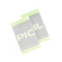 Muñequera de Fitness Picsil Cotton Wristband Lime 0.2