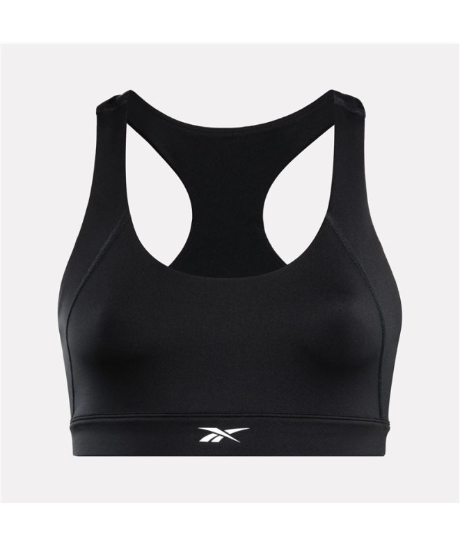 Sujetador Deportivo de Fitness Reebok Id Train Racer Mujer Negro