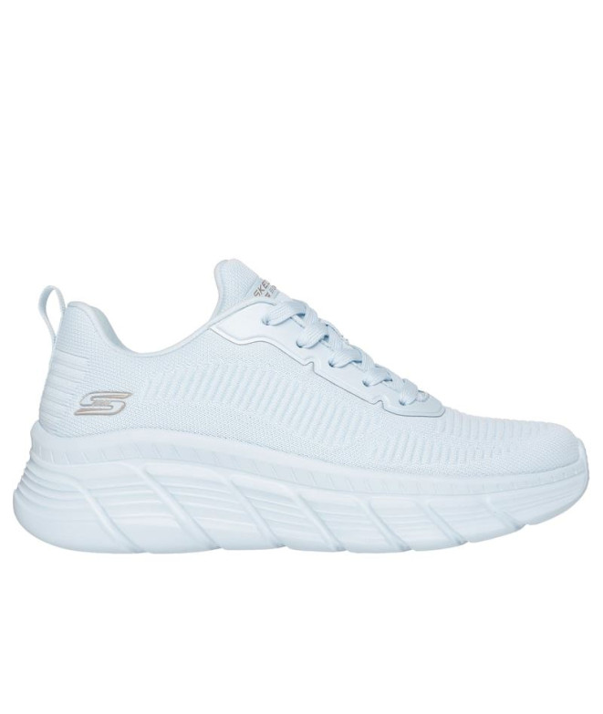 Zapatillas Skechers Bobs B Flex Hi - Fly Mujer Light Blue Engineered Knit