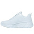 Sapatilhas Skechers Bobs B Flex Hi - Fly Mulher Azul Claro Malha Engenharia