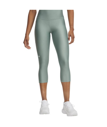 Collants de Fitness Under Armour Tech Hi Capri Femme Verte