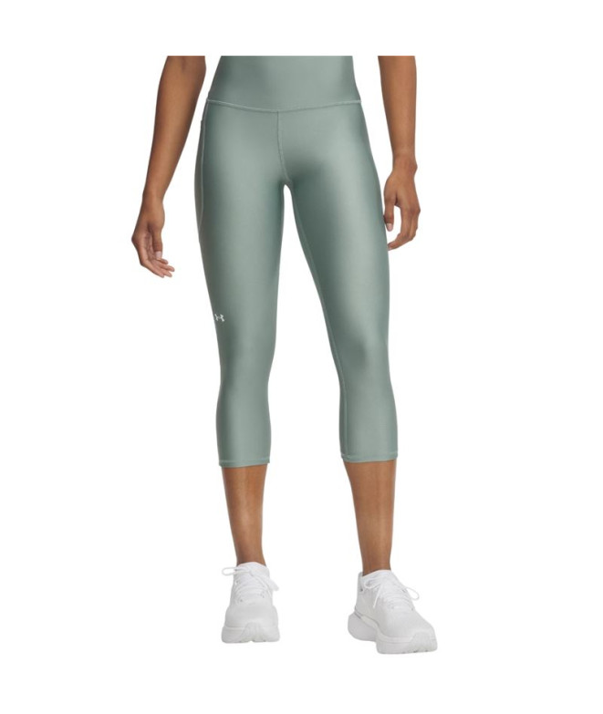 Mallas de Fitness Under Armour Tech Hi Capri Mujer Verde
