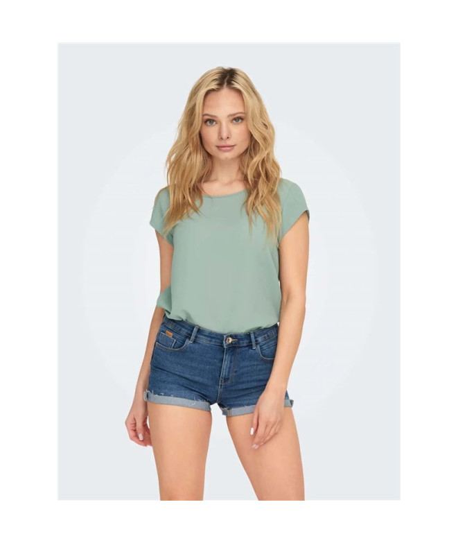 T-shirt Only Onlvic  Solid Noos Jadeite Femme