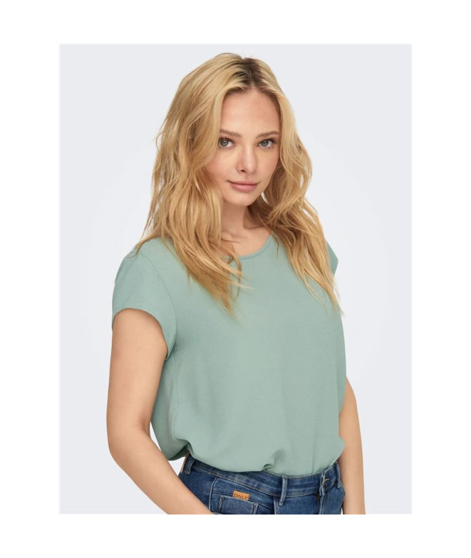 T-shirt Only Onlvic  Solid Noos Jadeite Femme