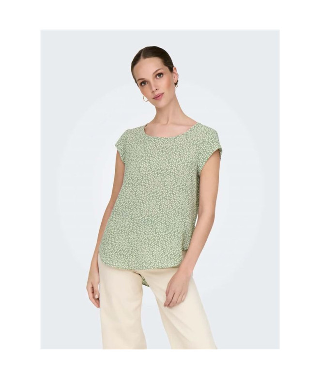Camiseta Only Onlvic  Aop Noos Lily Pad...