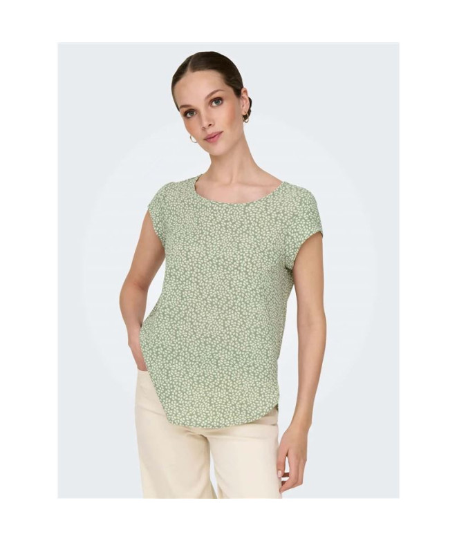 Camiseta Only Onlvic  Aop Noos Lily Pad...